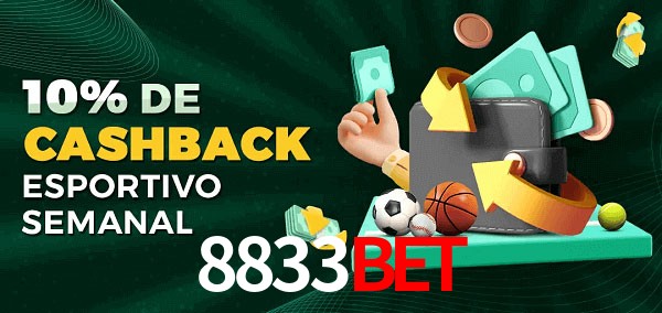 10% de bônus de cashback na 8833Bet